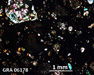 GRA 06178 Meteorite Thin Section Photo with 2.5x magnification in Cross-Polarized Light