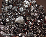 LAR 06626 Meteorite Thin Section Photo with 2.5x magnification in Cross-Polarized Light