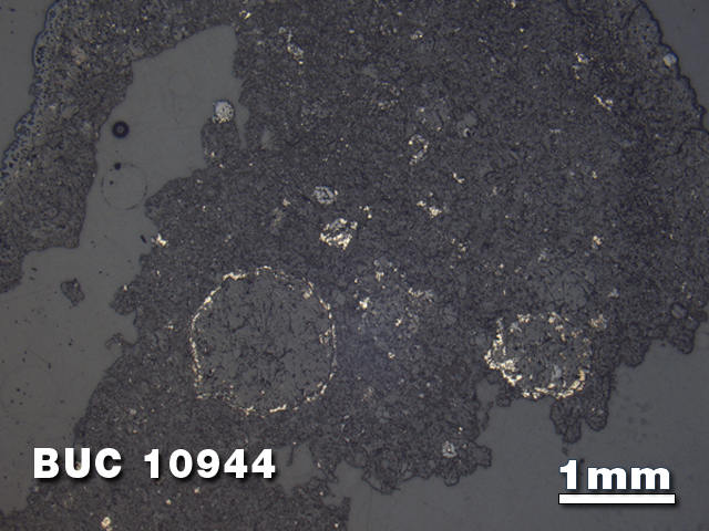 Thin Section Photo of Sample BUC 10944 at 1.25X Magnification in Reflected Light