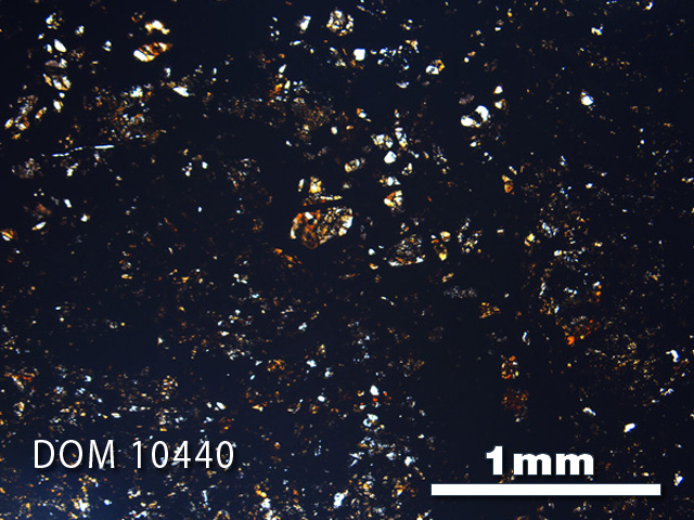 Thin Section Photograph of Sample DOM 10440 in Plane-Polarized Light