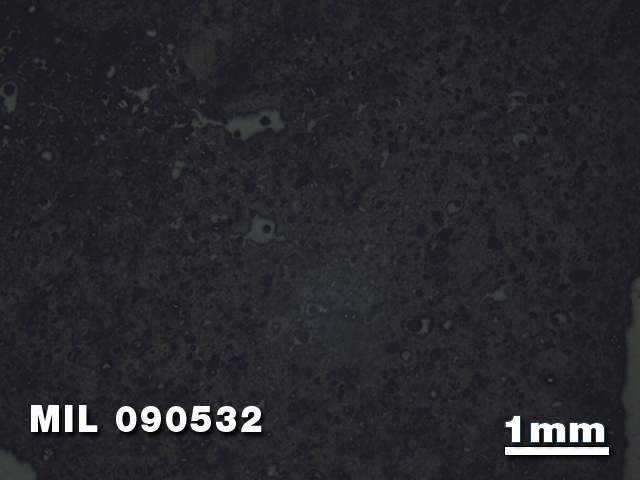 Thin Section Photo of Sample MIL 090532 in Reflected Light with 1.25X Magnification