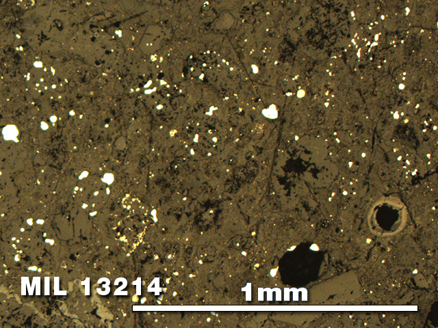 Thin Section Photo of Sample MIL 13214 in Reflected Light with 5X Magnification