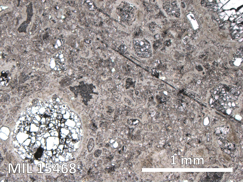 Thin Section Photo of Sample MIL 15468 in Reflected Light with 5X Magnification