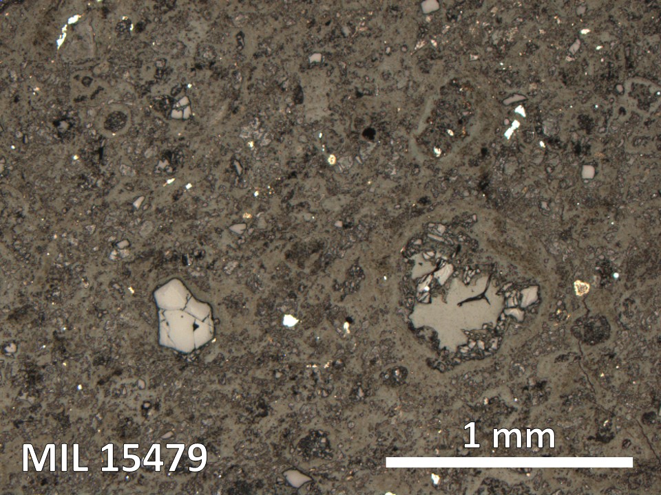 Thin Section Photo of Sample MIL 15479 in Reflected Light with 5X Magnification