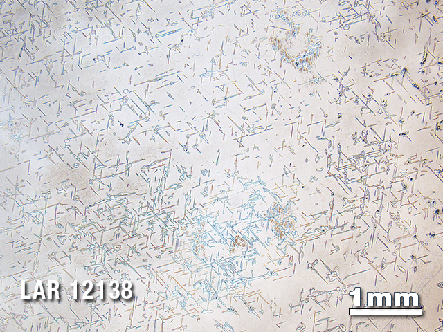 Thin Section Photo of Sample LAR 12138 in Reflected Light with 1.25X Magnification