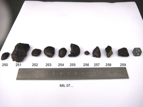 Lab Photo of Sample MIL 07250 Displaying North View