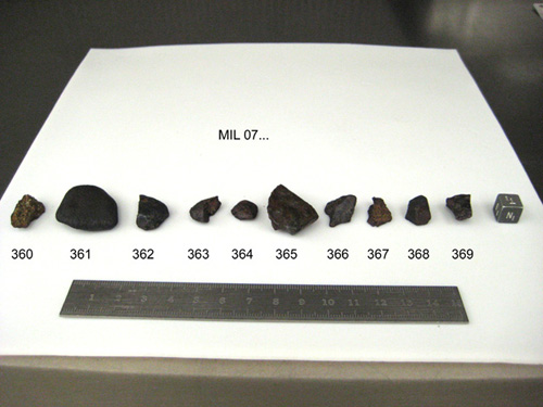 Lab Photo of Sample MIL 07360 Displaying North View