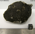 Lab Photo of Sample ALH 090004 Showing Bottom View