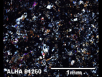 Thin Section Photo of Sample ALH A81260 in Cross-Polarized Light