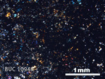 Thin Section Photograph of Sample BUC 10948 in Cross-Polarized Light