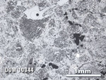 Thin Section Photo of Sample DOM 10344 in Reflected Light with 2.5X Magnification