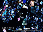 Thin Section Photo of Sample GRA 12510 in Cross-Polarized Light with 5X Magnification