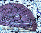 Thin Section Photo of Sample MIL 07065 in Cross-Polarized Light with 20x Magnification