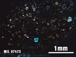 Thin Section Photo of Sample MIL 07473 at 2.5X Magnification in Cross-Polarized Light
