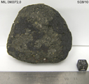 Lab Photo of Sample MIL 090072 Showing Top View