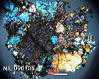 Thin Section Photo of Sample MIL 090106 in Cross-Polarized Light with 1.25x Magnification