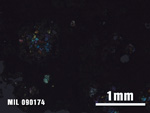 Thin Section Photo of Sample MIL 090174 at 2.5X Magnification in Cross-Polarized Light