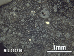 Thin Section Photo of Sample MIL 090219 at 2.5X Magnification in Reflected Light