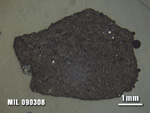 Thin Section Photo of Sample MIL 090308 at 1.25X Magnification in Reflected Light