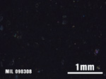 Thin Section Photo of Sample MIL 090308 at 2.5X Magnification in Cross-Polarized Light