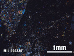 Thin Section Photo of Sample MIL 090330 at 2.5X Magnification in Cross-Polarized Light