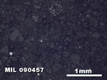 Thin Section Photo of Sample MIL 090457 in Reflected Light with 2.5X Magnification