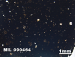 Thin Section Photo of Sample MIL 090464 in Plane-Polarized Light with 1.25X Magnification