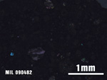 Thin Section Photo of Sample MIL 090482 at 2.5X Magnification in Cross-Polarized Light