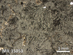 Thin Section Photo of Sample MIL 15053 in Reflected Light with 2.5X Magnification