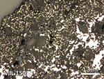Thin Section Photo of Sample MIL 15058 in Reflected Light with 2.5X Magnification
