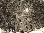 Thin Section Photo of Sample MIL 15059 in Reflected Light with 2.5X Magnification