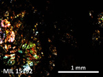 Thin Section Photo of Sample MIL 15192 in Cross-Polarized Light with 5X Magnification