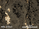 Thin Section Photo of Sample MIL 15511 in Reflected Light with 5X Magnification