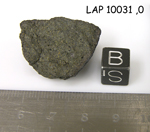 Lab Photo of Sample LAP 10031 Showing Bottom View
