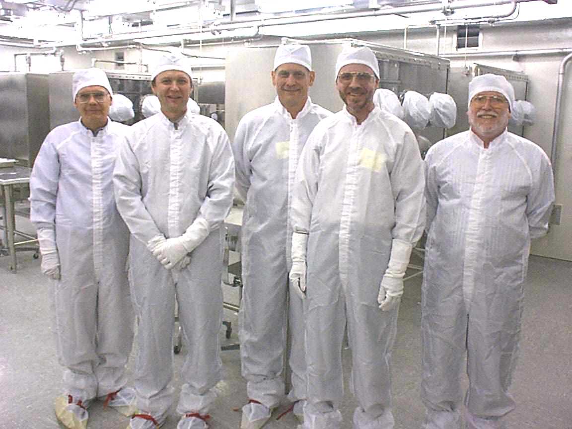 Don Bogard, Carl Agee, Gary Lofgren, Carl Pilcher from NASA headquarters, and Gordon McKay