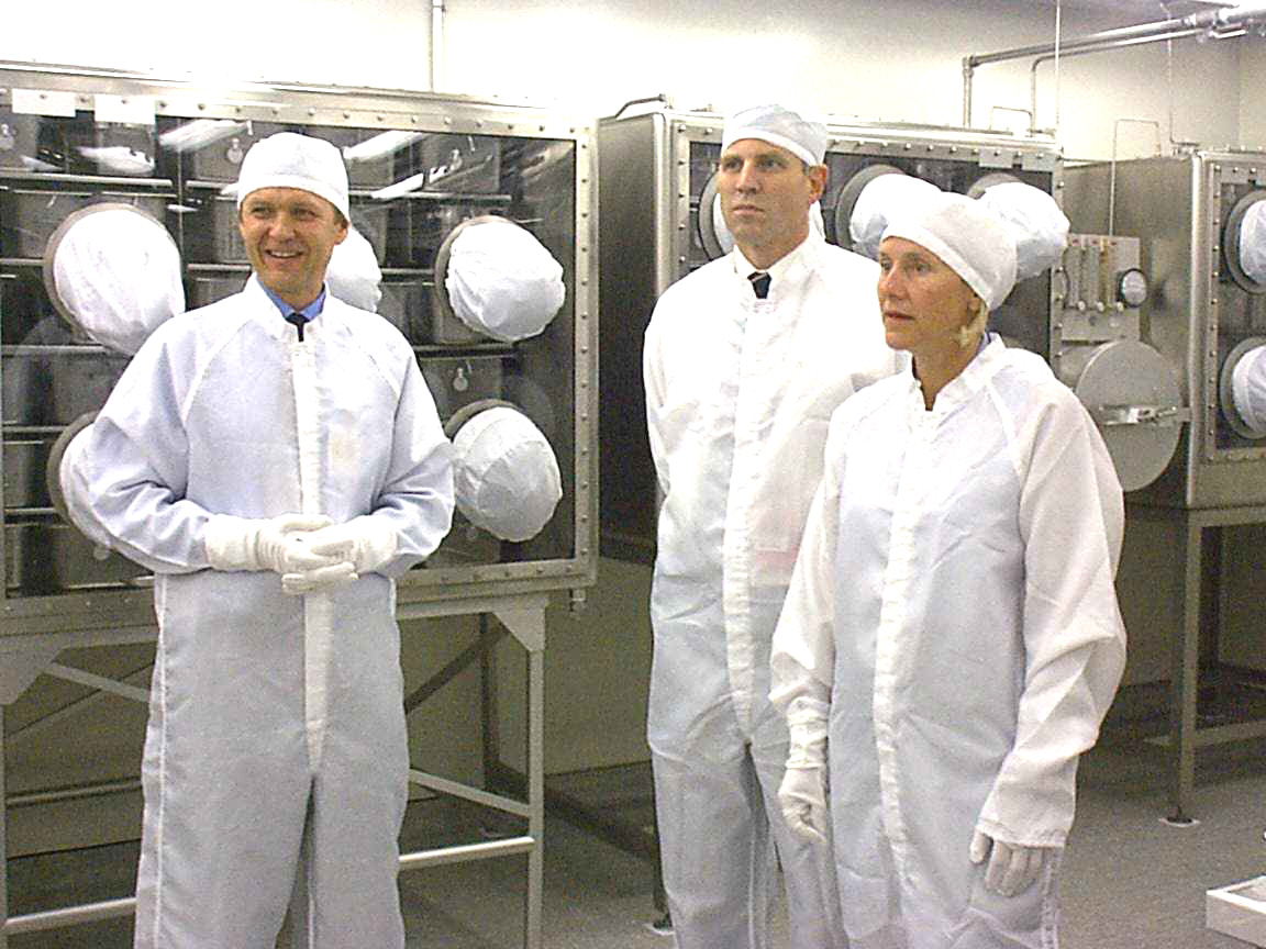 Carl Agee; Dave Willliams; and Chief Scientist, Kathie Olsen
