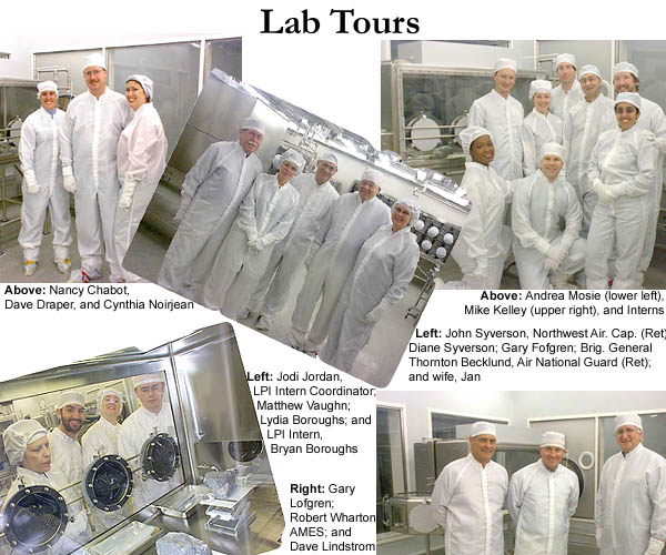 Pictures of lab tours page 1.