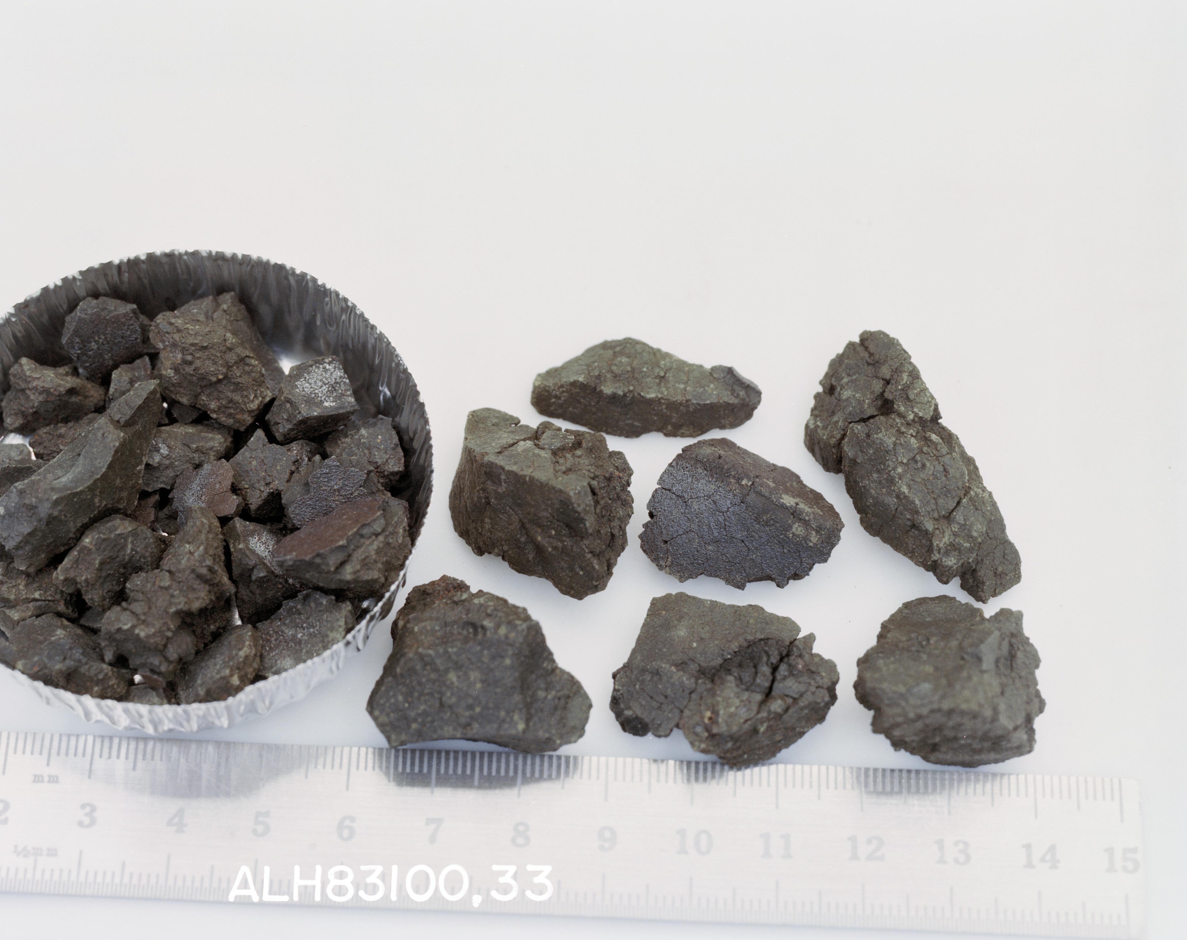 D1. Lab Photo of Sample ALH 83100 (Photo Number s86-28548)