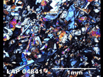 Thin Section Photograph of Sample LAP 04841 in Cross-Polarized Light