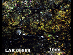 Thin Section Photograph of Sample LAR 06869 in Cross-Polarized Light