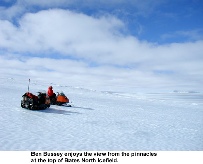 Ben Bussey at Bates North Icefield