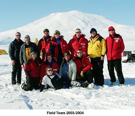 Field Team in Antarctica 2003-2004