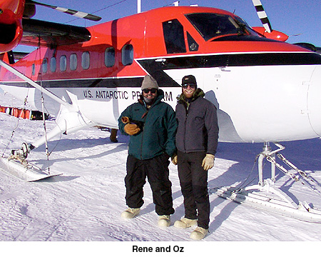 Rene and Oz in Antarctica during 2003-2004 season