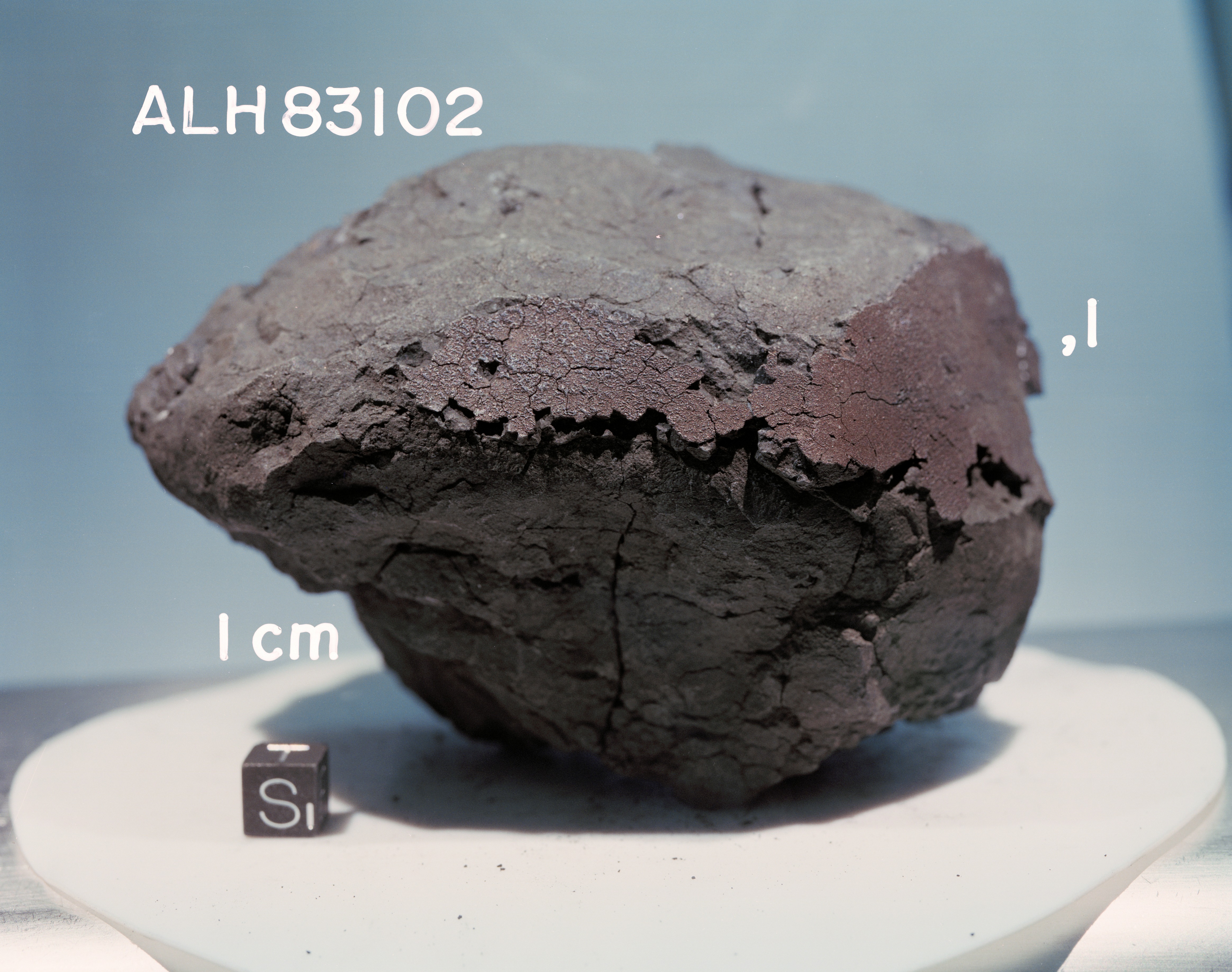A5, Lab Photo of Sample ALH 83102 (Photo Number s84-36020)