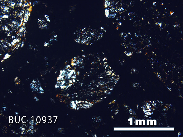 Thin Section Photograph of Sample BUC 10937 in Cross-Polarized Light
