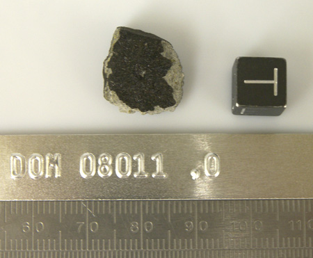 DOM 08011 Meteorite Sample Photograph Showing Top View