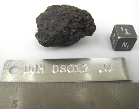 DOM 08012 Meteorite Sample Photograph Showing North View