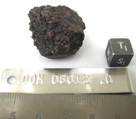 DOM 08012 Meteorite Sample Photograph Showing South View