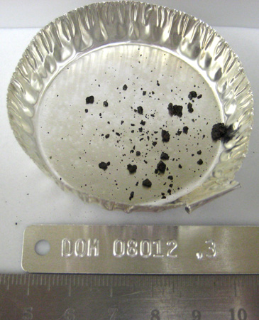 DOM 08012 Meteorite Sample Photograph Showing Sample Splits