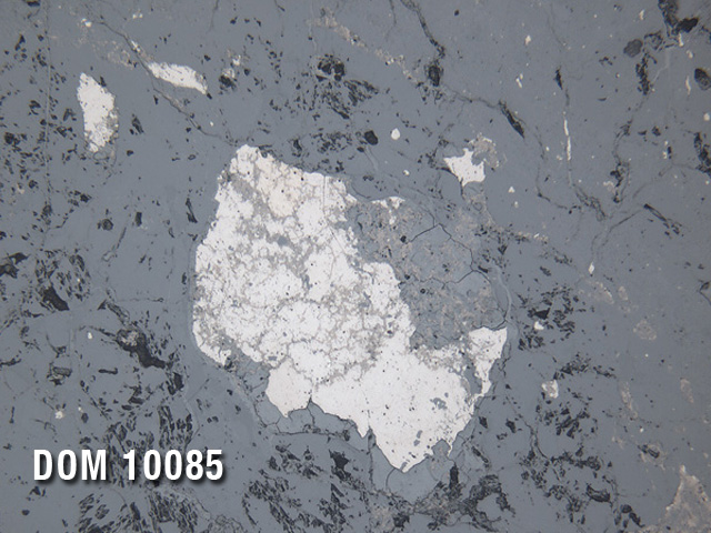Thin Section Photo of Sample DOM 10085 in Reflected Light with 20x Magnification